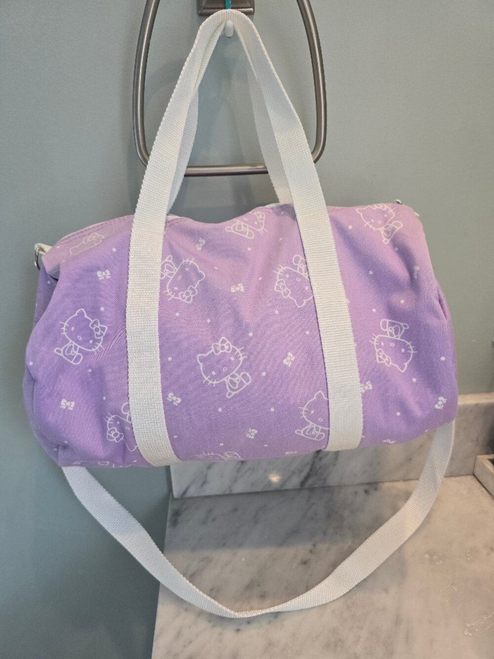 New without Tags Sanrio Hello Kitty Small Purple Duffle Bag